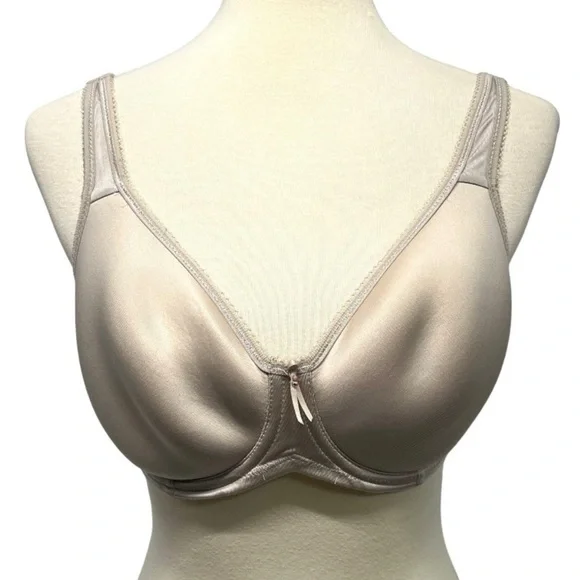 Wacoal Basic Beauty Spacer Underwire Everyday Wear Sand Nude Bra Women’s 32DD - Picture 6 of 12